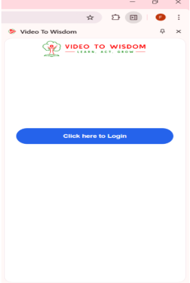 click on the "login" button